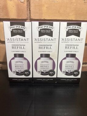 Poo-Pourri The Assistant Concentrated Refill Lot Of 3 Lavender Vanilla Scent